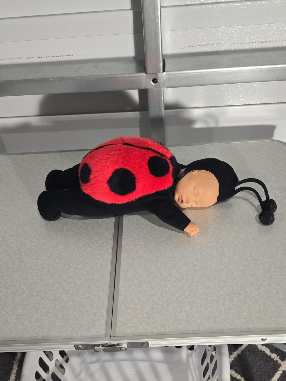 Anne Geddes Baby Ladybug Vintage  1998 17 Inch